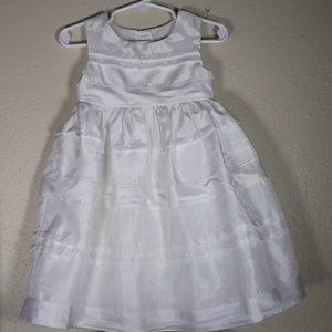 2/$12 White Special Occasion Toddler Girls' Dress